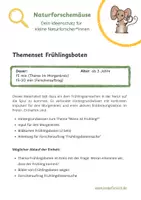 Vorschau - Arbeitsblätter - Fruehlingsbotensuche - Deckblatt