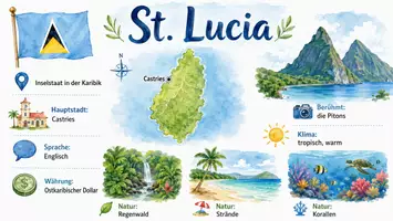 Vorschau - Arbeitsblätter - Arbeitsblätter zum Thema "St. Lucia" + Lösung & MP3 + Infografik - Seite 3