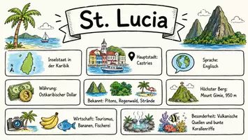 Vorschau - Arbeitsblätter - Arbeitsblätter zum Thema "St. Lucia" + Lösung & MP3 + Infografik - Seite 1