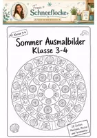 Vorschau - Arbeitsblätter - Sommer Ausmalbilder - Deckblatt