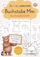 Vorschau - Arbeitsblätter - Anfangsunterricht: Buchstabeneinführung Mm - Buchstabenheft (Klasse 1) - Deckblatt