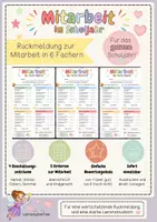 Vorschau - Arbeitsblätter - Mitarbeit bewerten – Rückmeldungsbogen für Klasse 3 - Deckblatt
