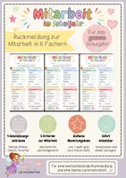 Vorschau - Arbeitsblätter - Mitarbeit bewerten – Rückmeldungsbogen für Klasse 4 - Deckblatt