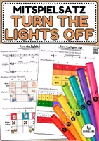 Vorschau - Arbeitsblätter - Mitspielsatz "Turn the lights off"- Musik Jg.5-10 - Deckblatt