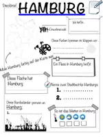 Vorschau - Arbeitsblätter - Steckbrief zum Bundesland Hamburg - Deckblatt