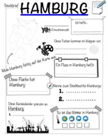 Vorschau - Arbeitsblätter - Steckbrief zum Bundesland Hamburg - Seite 1