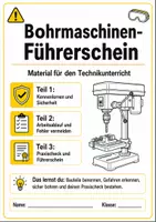 Vorschau - Arbeitsblätter - Bohrmaschinen-Führerschein: Standbohrmaschine - Deckblatt