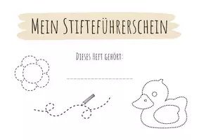 Vorschau - Stundenentwürfe - Stifteführerschein - Deckblatt