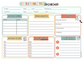 Vorschau - Unterrichtsreihen - Klassenleiter-Dashboard | Organisationsvorlage für die Klassenleitung | Klasse 5–10 - Seite 3