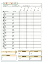 Vorschau - Fördermaterial/Inklusion - Klassenlisten | Editierbare Organisationsvorlagen für die Klassenleitung | Klasse 5–10 - Seite 1