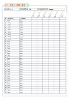 Vorschau - Fördermaterial/Inklusion - Klassenlisten | Editierbare Organisationsvorlagen für die Klassenleitung | Klasse 5–10 - Seite 2