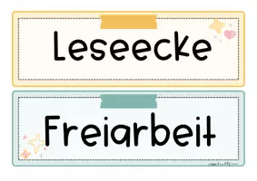 Vorschau - Poster - Klassenzimmerorganisation | 48 Schilder für Classroom Management & Klassenleitung | Klasse 5–10 - Seite 1