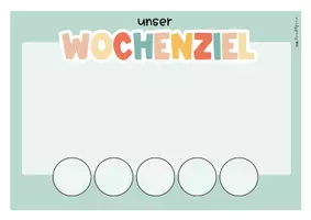 Vorschau - Poster - Wochenziele für die ganze Klasse | 30 Klassenziele für Classroom Management | Klasse 5–10 - Seite 1