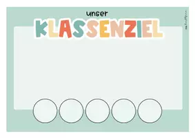 Vorschau - Poster - Wochenziele für die ganze Klasse | 30 Klassenziele für Classroom Management | Klasse 5–10 - Seite 2