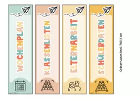 Vorschau - Unterrichtsreihen - Ordnerrücken für Klassenleitung & Lehrkräfte | Editierbare Organisationsvorlagen | Klasse 5–10 - Seite 2
