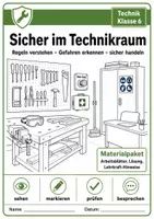 Vorschau - Arbeitsblätter - Sicherheitsregeln im Technikraum - Deckblatt
