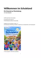 Vorschau - Lehrpläne/Lehrermaterial - Willommen im Schuleland - Ein Musical zur Einschulung - Seite 1