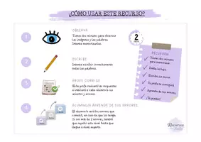 Vista previa - Hojas de trabajo - Ortografía para trabajar la memoria visual - castellano- letra B - página 2