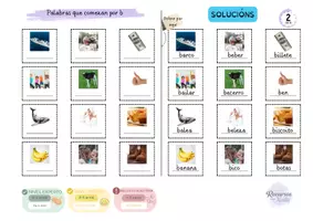 Vista previa - Hojas de trabajo - Ortografía para traballar a memoria visual -letra B- galego - página 3