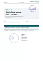 Vorschau - Arbeitsblätter - Arbeitsheft Kreisdiagramme - Deckblatt
