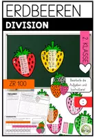 Vorschau - Arbeitsblätter - Erdbeersorten – Division im kleinen Einmaleins | Freiarbeit | 2. Klasse - Deckblatt