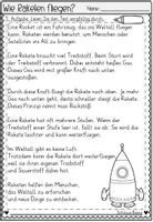 Vorschau - Arbeitsblätter - FREEBIE: Wie Raketen fliegen? Leseverstehen Grundschule | Lesetexte Klasse 2–4 - Seite 3