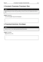 Vorschau - Arbeitsblätter - Arbeitsheft Prozentrechnung Grundlagen - Seite 1