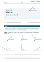 Vorschau - Arbeitsblätter - Arbeitsheft Winkel - Deckblatt