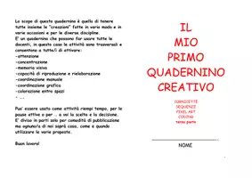 anteprima - Esercizi - quadernino3 - Pagina di copertina