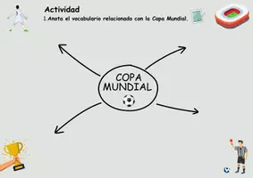 Vorschau - Arbeitsblätter - Fußball WM / Copa mundial - Wortschatzarbeit zur Fußball WM - Seite 1