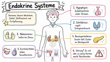 Vorschau - Arbeitsblätter - Arbeitsblatt "Endokrine Systeme" + interaktive Lösung & MP3 + Mindmap + Infografik - Seite 1