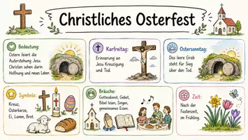 Vorschau - Arbeitsblätter - Arbeitsblätter mit Dialog zum Thema "christliches Osterfest" + Mindmap + Infografik - Seite 2