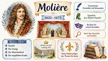Vorschau - Arbeitsblätter - Arbeitsblätter zum Thema "Molière" + Lösung & MP3 + Infografik - Seite 3