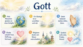 Vorschau - Arbeitsblätter - Arbeitsblatt zum Thema "Gott" + Onlineübung & MP3 + - Seite 2