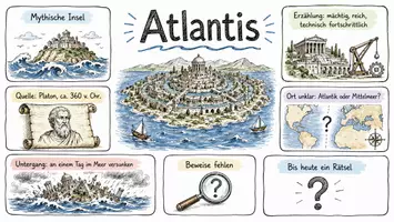 Vorschau - Arbeitsblätter - Arbeitsblätter zum Thema "Atlantis" + Lösung & MP3 + Infografik - Seite 1
