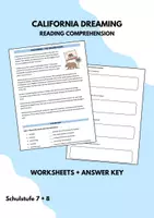 Vorschau - Arbeitsblätter - California Reading Comprehension (More 3 Unit 11) - Deckblatt