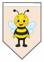 Vorschau - Mal- und Bastelvorlagen - Bienenklasse - Girlande (Klassentier) - Seite 2