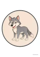Vorschau - Mal- und Bastelvorlagen - Wolfklasse - Wand- und Türdeko | Klassenraumdekoration (Klassentier) - Seite 2