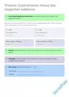 Vorschau - Unterrichtsreihen - Addition und Subtraktion negativer Zahlen | Komplettpaket Sek E - Seite 3