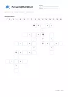 Vorschau - Arbeitsblätter - Kreuzmatherätsel - Addition, Subtraktion - Zahlenraum 1-20 - Seite 2