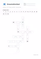 Vorschau - Arbeitsblätter - Kreuzmatherätsel - Addition, Subtraktion - Zahlenraum 1-100 - Seite 2