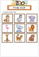 Vorschau - Arbeitsblätter - Materialpaket Englisch Tiere – Flashcards, Arbeitsblätter, Rätsel, Bingo & Brettspiele | Animals Vocabulary | Klasse 2–3 - Seite 3