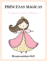 Vista previa - Manualidades / Dibujos para colorear - CUADERNO PARA COLOREAR PRINCESAS 3-8 AÑOS - Portada