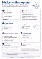 Vorschau - Anderer Materialtyp - Religion | Schulgottesdienste planen | Checkliste · Qualitätskompass · Reflexionshilfe | Schulpastoral | Organisation, Struktur & Inspiration für die Praxis - Seite 1