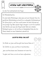 Vorschau - Stationenlernen - Leseförderung - Kurze Texte mit Fragen - Leseverständnis 2.Klasse - Seite 3