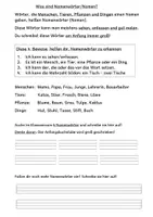 Vorschau - Arbeitsblätter - Nomen Einführung Übung LZK Klasse 2 - Seite 1