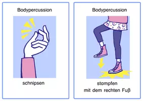 Vorschau - Arbeitsblätter - Bodypercussion 12 Poster - Seite 2
