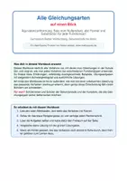 Vorschau - Arbeitsblätter - Gleichungen lösen: Alle Verfahren sicher anwenden (Sekundarstufe & Abitur) - Deckblatt