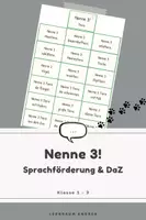 Vorschau - Stationenlernen - Nenne 3! – Tiere | Sprachförderung & DaZ | 18 Sprechkarten zum Wortschatz | Mündlicher Sprachgebrauch | Grundschule - Deckblatt