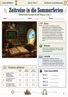 Vorschau - Spiele - Vorferien Notfall Escape Room Bundle Klasse 5 bis 7 letzte Schulwoche - Seite 1